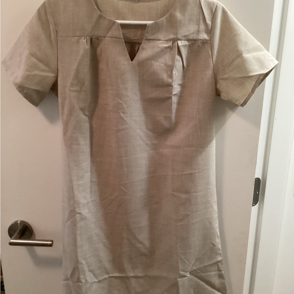 SHEIN Tan Midi Dress size Small.